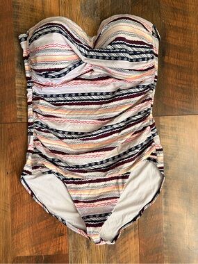 Anne Cole Striped One-Piece Swimsuit